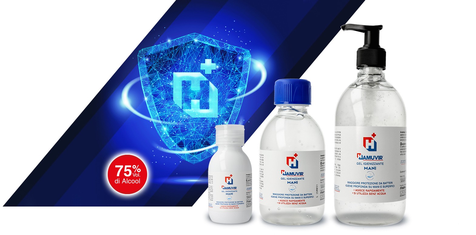 Hamuvir gel igienizzante mani